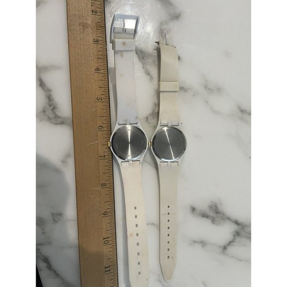 RARE Advertisement  Vintage Manischewitz Cream White Automatic Watch Running !!! - Picture 7 of 7